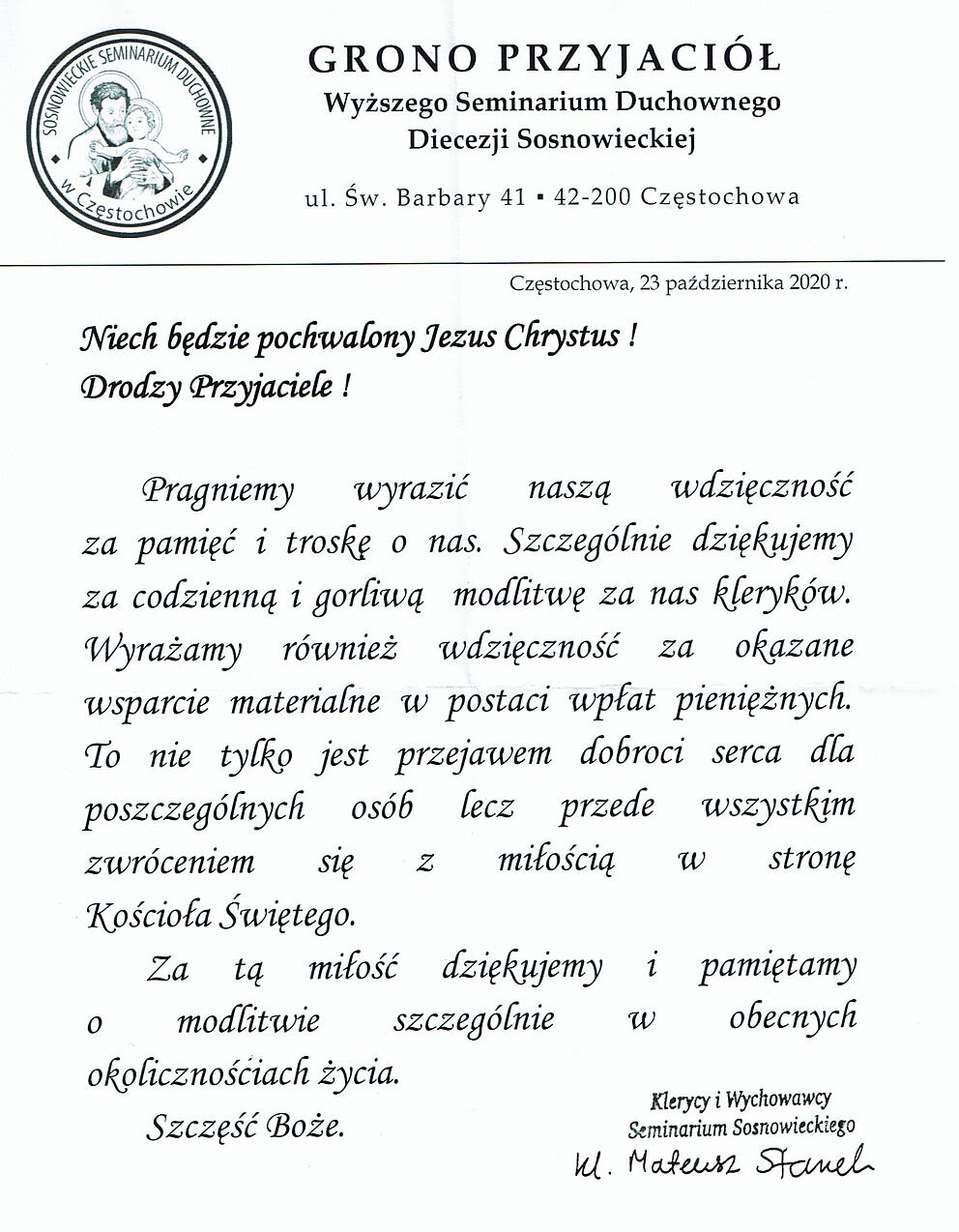 Seminarium pozdrawia...