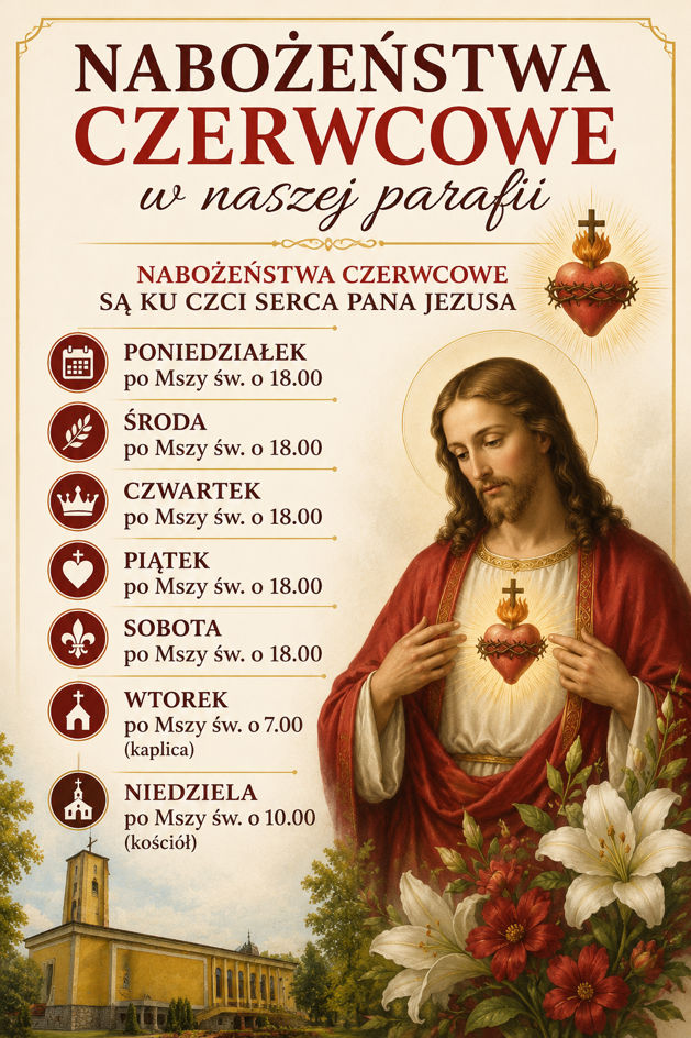 Nabożeństwa czerwcowe w naszej parafii Nabożeństwa czerwcowe w naszej parafii