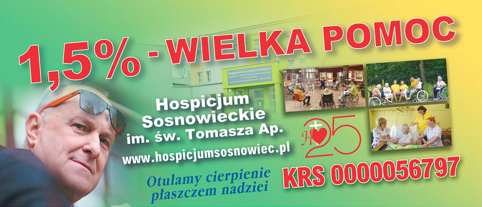 1,5 procenta na Hospicjum