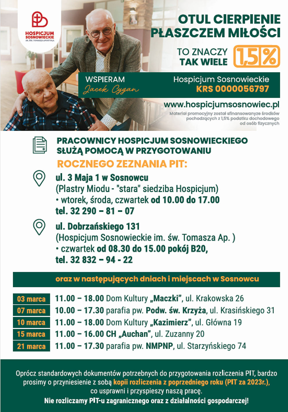 1,5% na Hospicjum