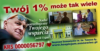 Przekaż 1% podatku na Hospicjum w Sosnowcu Przekaż 1% podatku na Hospicjum w Sosnowcu